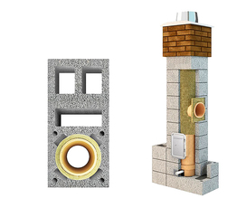 System kominowy " FIREND UNIWERSAL " Φ 140 h=7,6m z 3 wentylacjami