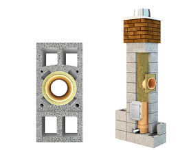 System kominowy " FIREND UNIWERSAL " Φ 180 h=12,3m z 4 wentylacjami