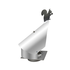 Daszek kominowy Strażak Ø 140-200mm na tulei z płytą Wiewiórka