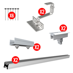 Zestaw uchwytów dachowych do rozbudowy o 1 panel fotowoltaiczny