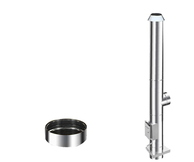 System kominowy "FIREND INOX" Ø 180 h=9,0m 1.4301 0,8