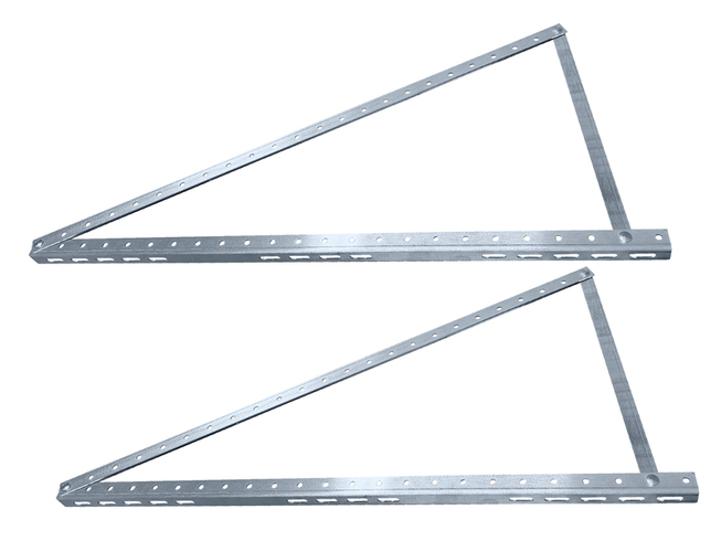 2x Ekierka, trójkąt regulowany 1140x600 do montażu paneli fotowoltaicznych 0-90°